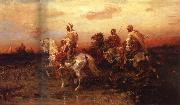 Arab Horsemen on the March Adolf Schreyer